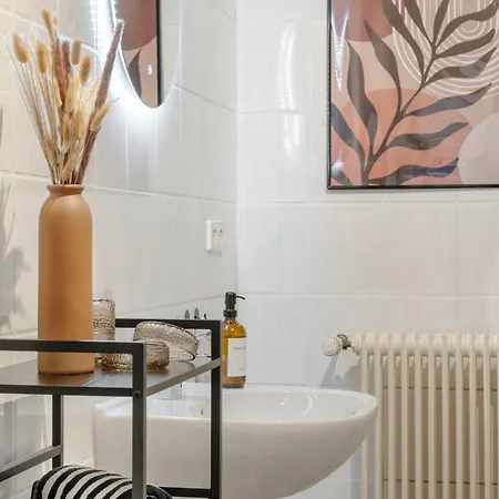 Lägenhet Design 2br - 4 Beds & Workspace - Messe Dus *
